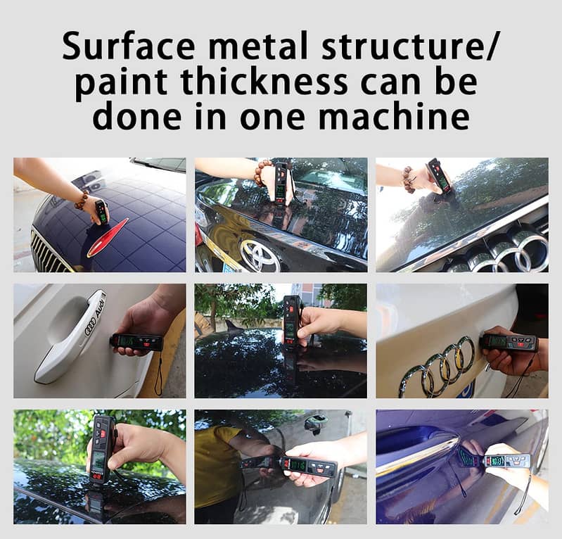 Car Paint Thickness Gauge check R&D ET330  Electroplate Metal Coating 8