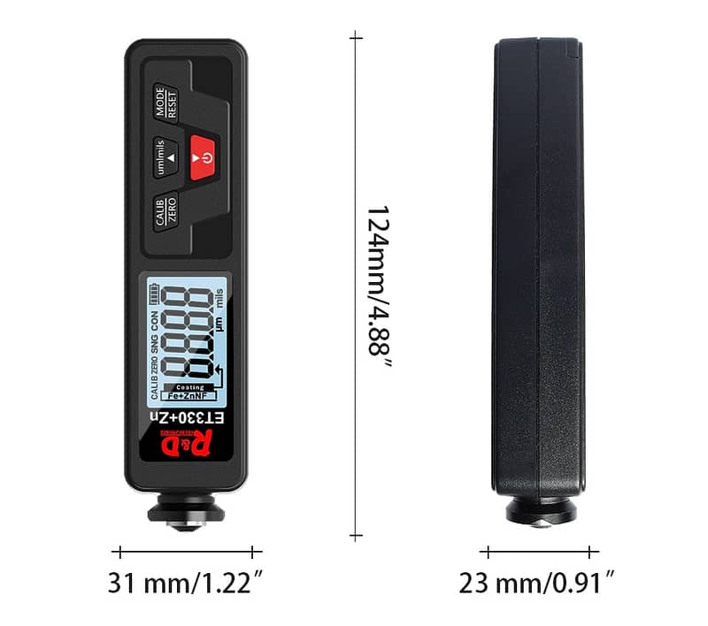 Car Paint Thickness Gauge check R&D ET330  Electroplate Metal Coating 10