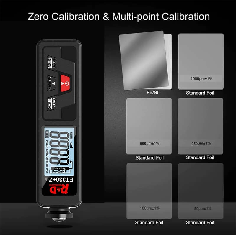 Car Paint Thickness Gauge check R&D ET330  Electroplate Metal Coating 14