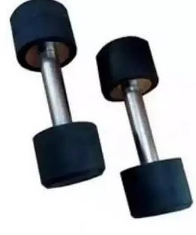 RUBBER COATED DUMBBELLS /plates 3