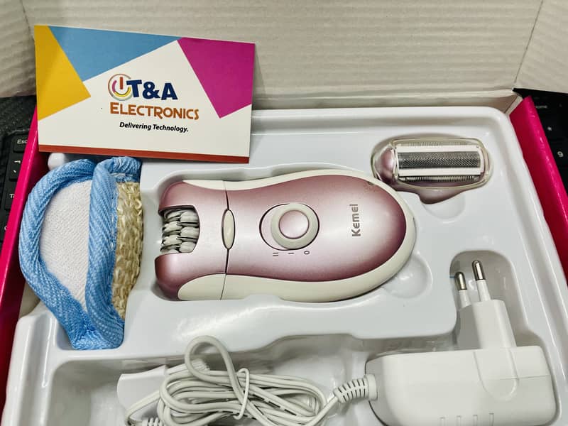 Kemei KM-2068 Women hair removal Epilator Shaver Rechar 1