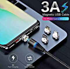 Vothoon 3A Magnetic Charging Cable + Plug For (iphone iOS)