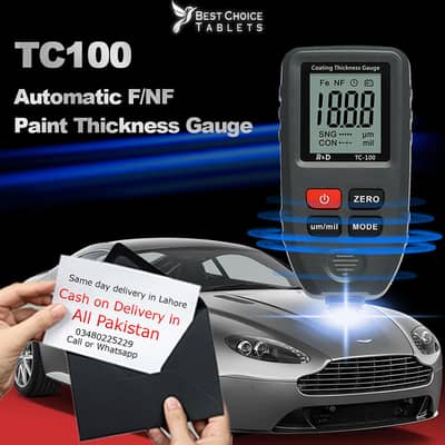 Car Paint Tester checker R&D TC100 Coating Thickness 0.1micron/0-1300 0