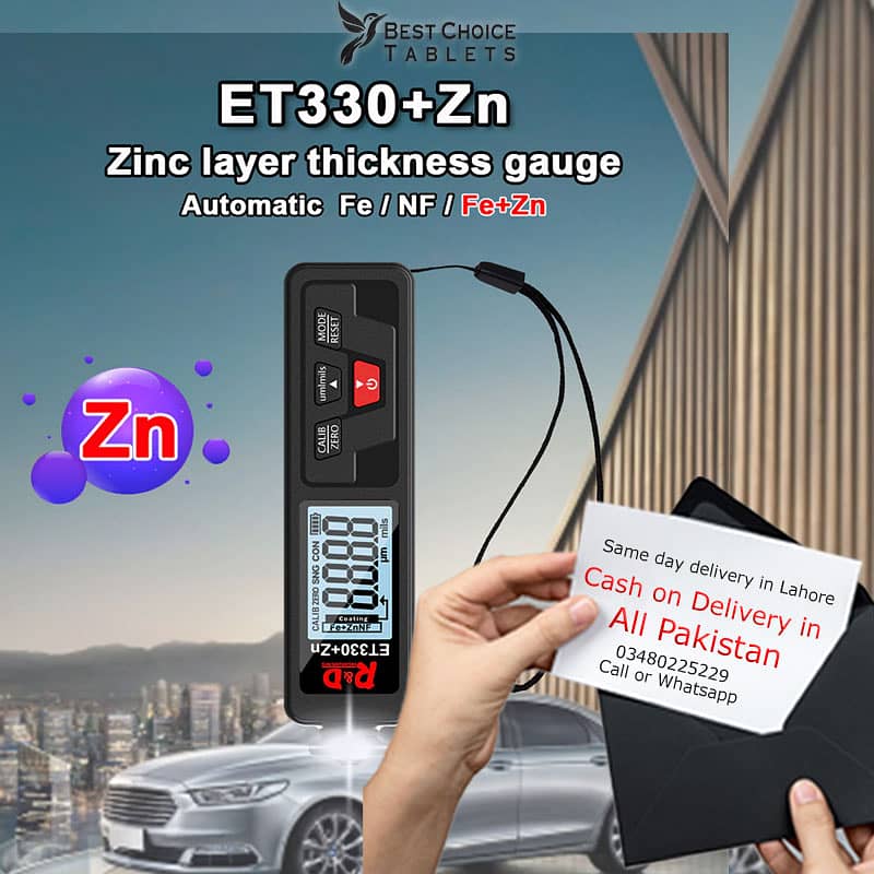 Car Paint check Thickness Gauge R&D ET330  Electroplate Metal Coating 0