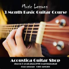 3 month basic guitar course at Acoustica Guitar Shop