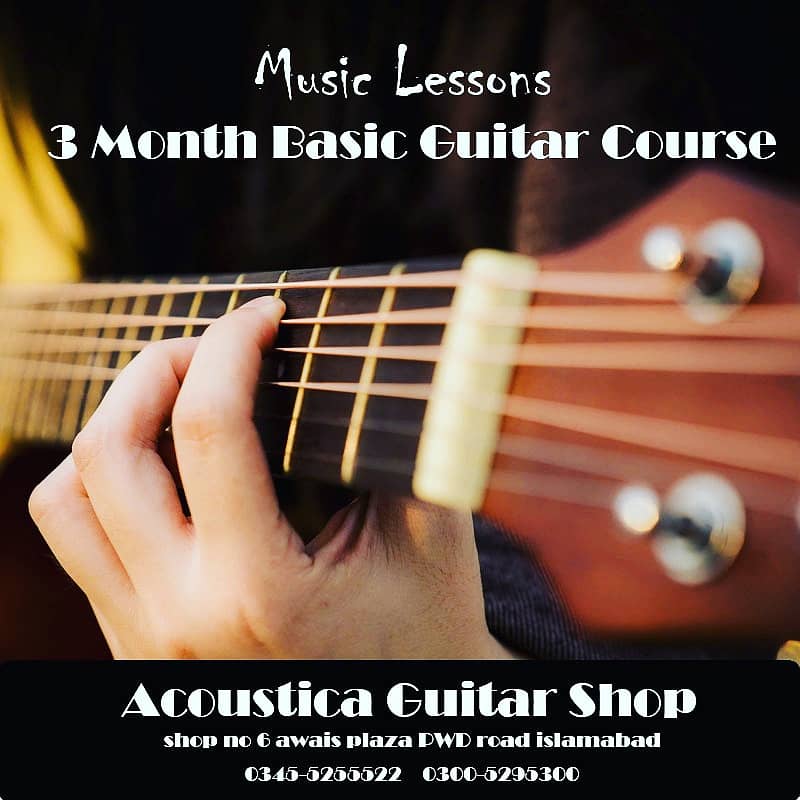 3 month basic guitar course at Acoustica Guitar Shop 0