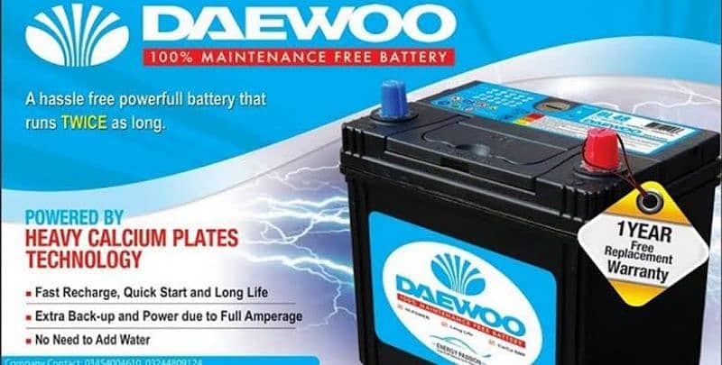 new daewoo car Battery 3