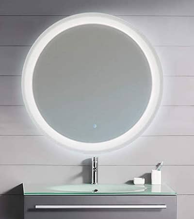 Versace Round Front LED Bathroom Mirror 8