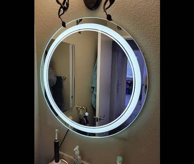Versace Round Front LED Bathroom Mirror 11