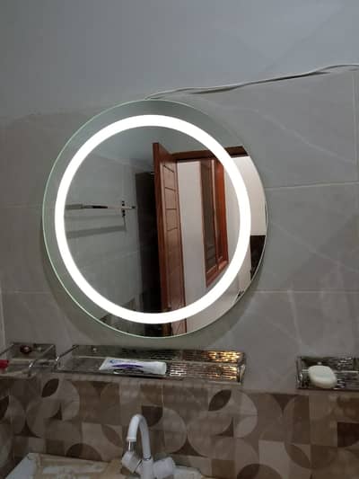 Versace Round Front LED Bathroom Mirror 17