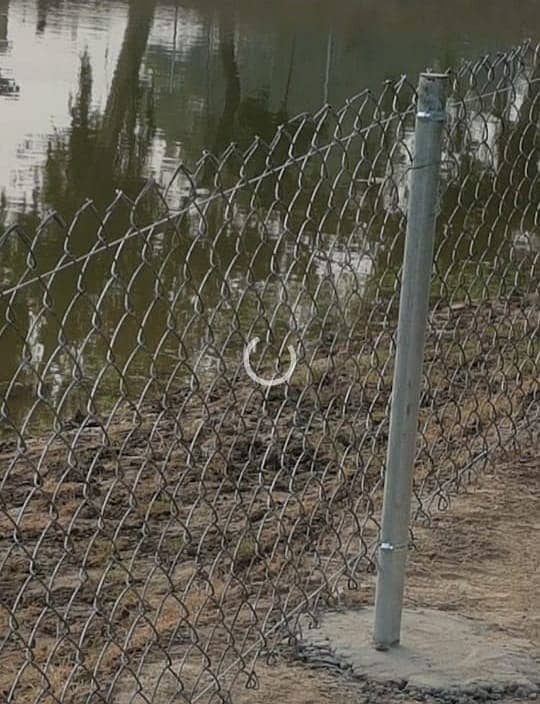 Chain link fence. . Razor  wire. . barbed wire. 7