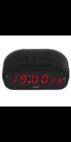 large size digital car clock with sparrow sounds  with temperature