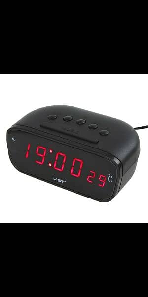 large size digital car clock with sparrow sounds  with temperature 1