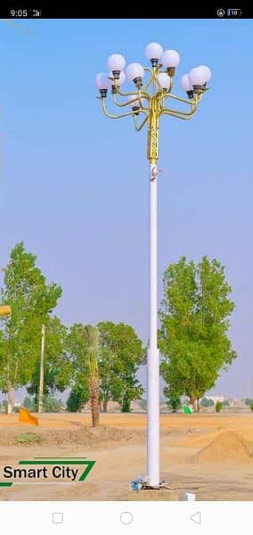 Tubular street light Poles Hot dip, Octagonal poles, Fancy light poles 10