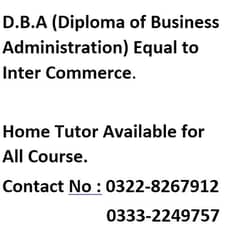 Tuttion Available for Diploma Of Business Administration