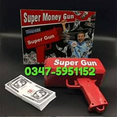 Money gun with high pressure throw Pakistani currency