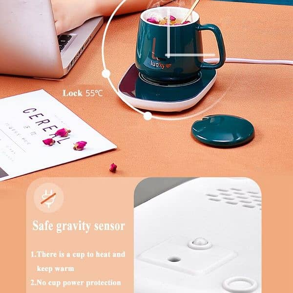 Electric Heating Pad Coffee Mug Cup Warmer Pad For Home Office 5