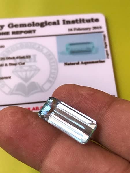 natrul top quality aquamarine stone 0