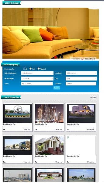 Property portal website