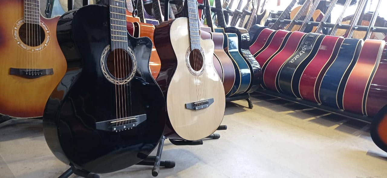 Quality guitars collection at Acoustica guitar shop and 1