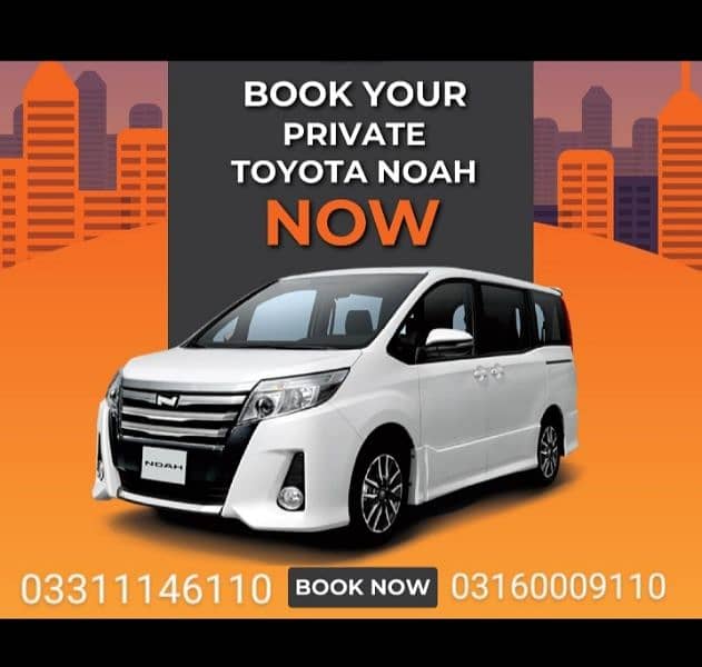 Toyota Hiace Grand Cabin & Toyota Voxy Noah Available for Rent 0