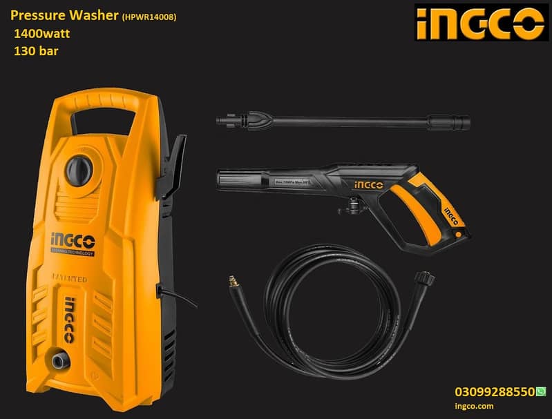 Car washer 1800 watt  150Bar new Ingco 1