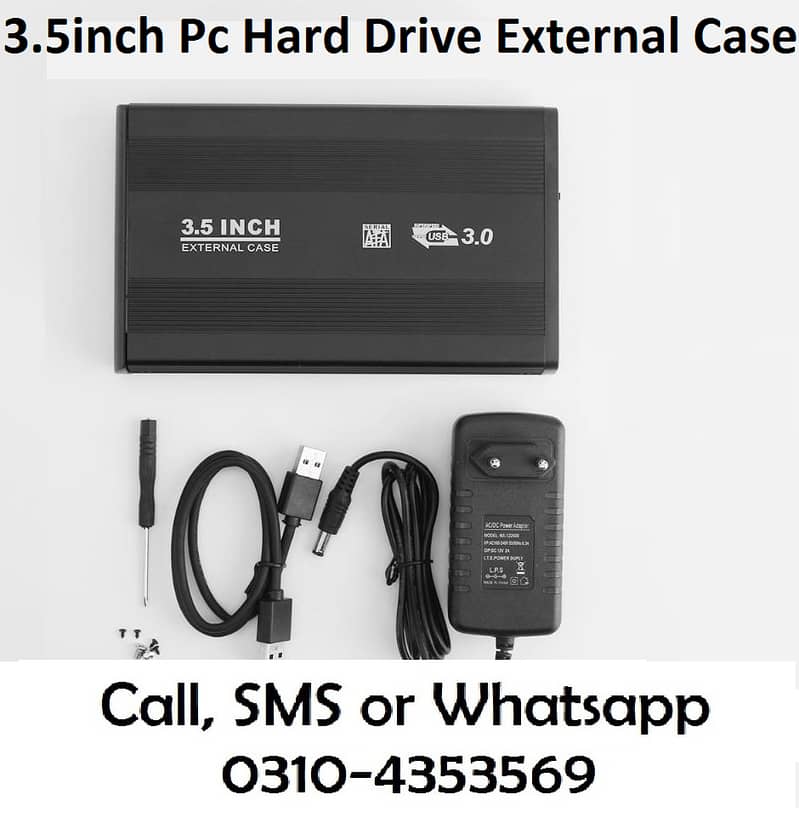 3.5 Inch PC Sata Hard Drive External Case Computer USB 2.0 3.0 HDD Ava 0