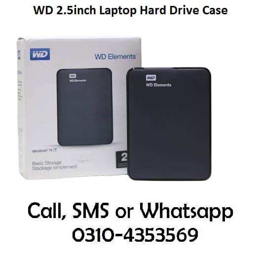 Wd 2.5" Laptop Hard Drive External Case Element Usb 3.0 Delivry Posibl 0