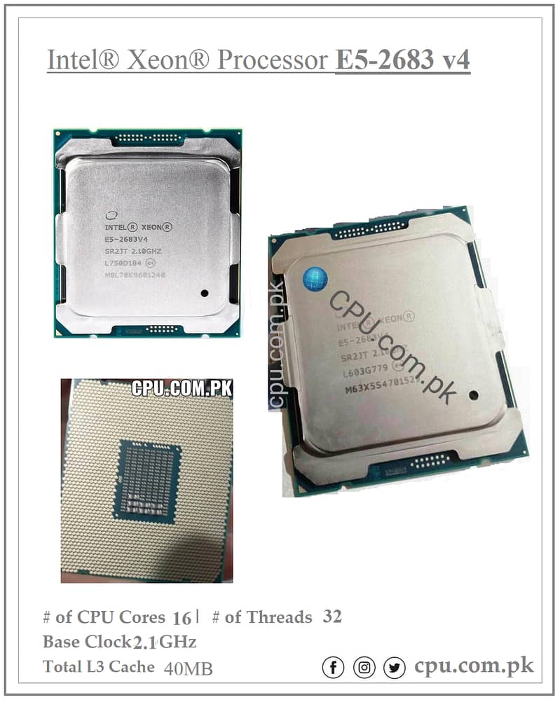 Processors Intel® Xeon E5-2699v4 0