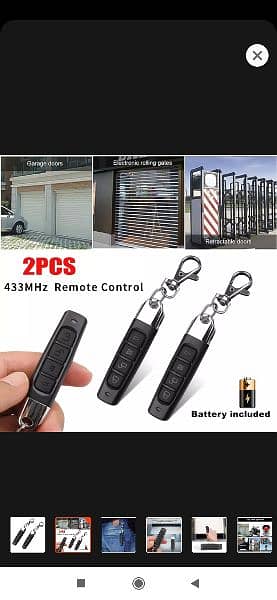 1pcs 4-in-1 Remote Control Duplicator 433MHZ Remote Control 4 Key But 0