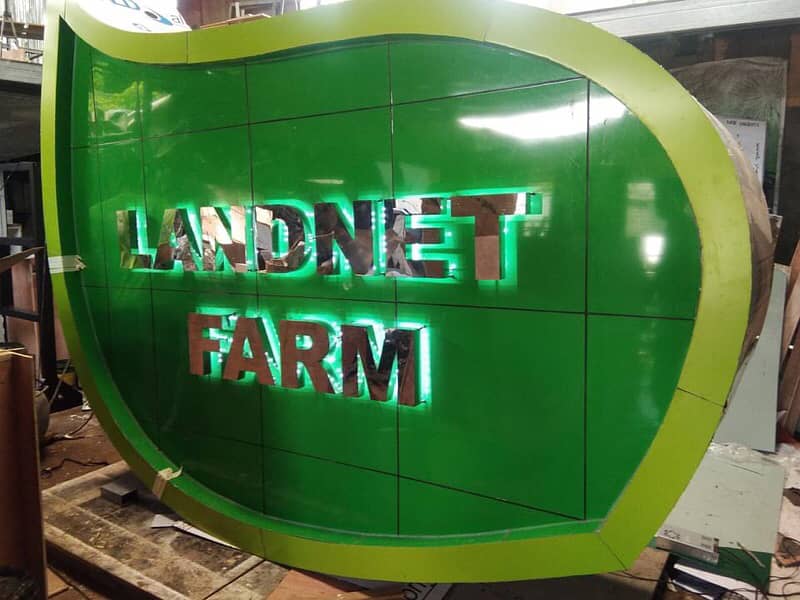 3d signboard | LED Acrylic Sign & Panaflex 11