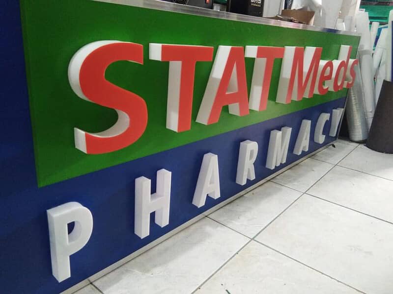 3d signboard | LED Acrylic Sign & Panaflex 14