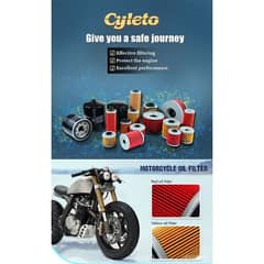 Cyleto Brake Pads Oil Filters Starter Relay