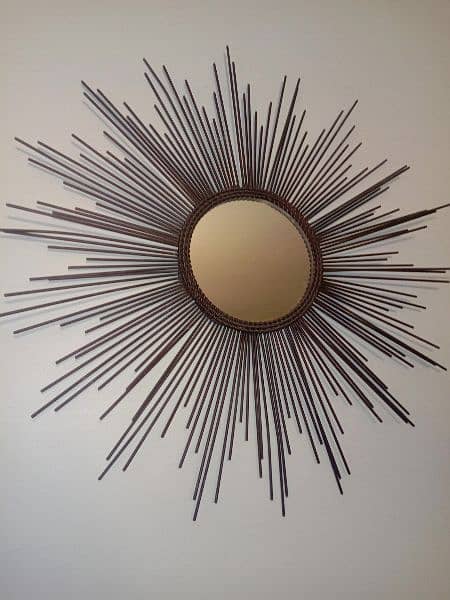 Vintage style Mid Century Starburst Mirror available for sale 6