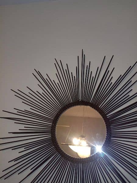 Vintage style Mid Century Starburst Mirror available for sale 7