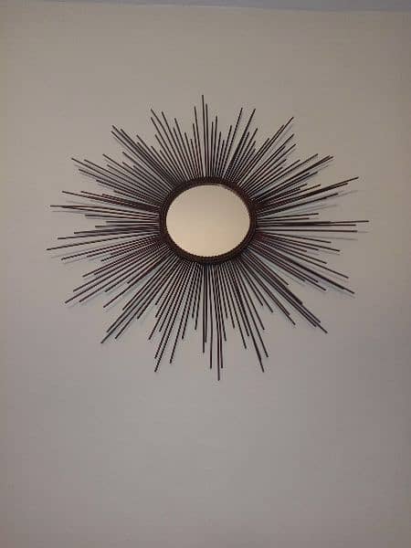 Vintage style Mid Century Starburst Mirror available for sale 15