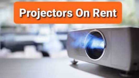 projector and speaker on rent