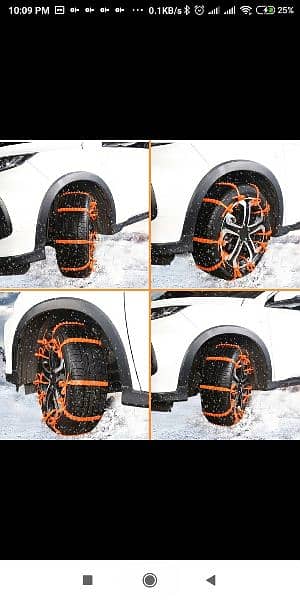 10pcs Universal Anti-Slip Car SUV Plastic Winter Tire Snow Chains 4