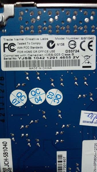 Creative SB1040 Sound Blaster X-Fi Xtreme Audio PCI-E Sound Card 7.1 3