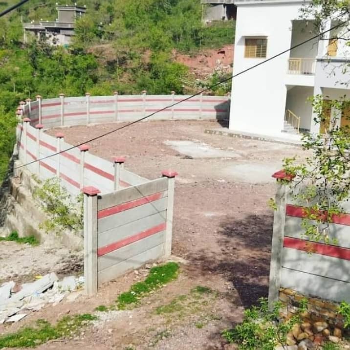 boundary wall (precast) and roof 2