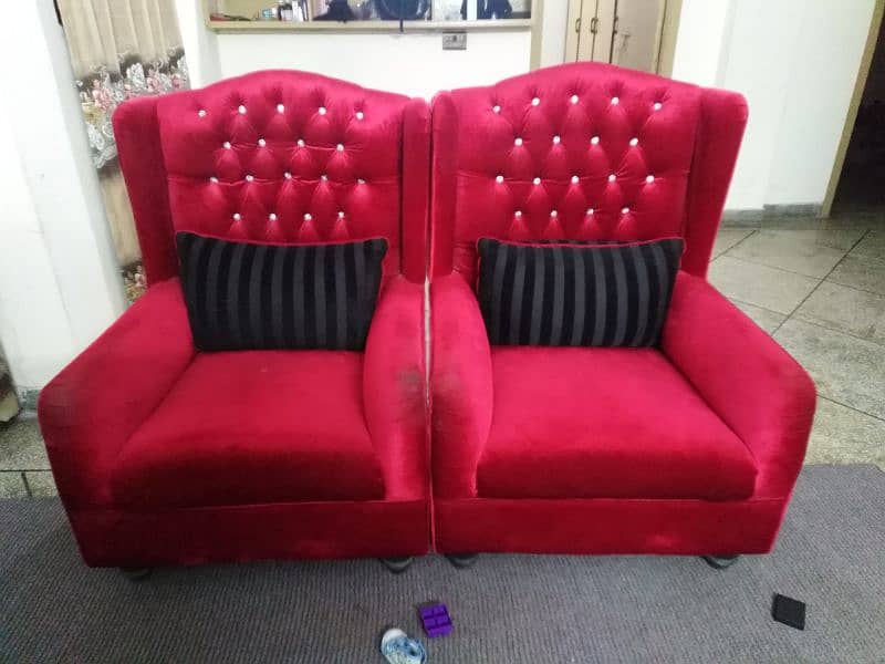 3 seater sofa with two coffee chairs and bedset 0