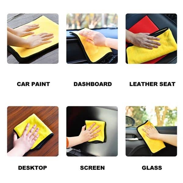 800GSM  Car Wash Microfiber Towel Car Cleaning Drying Cloth 0