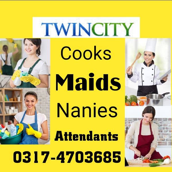 Maids, Attendants, Babysitters and Chefs Available THCS Pvt 0