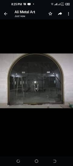 Aluminium Glass window doors works.