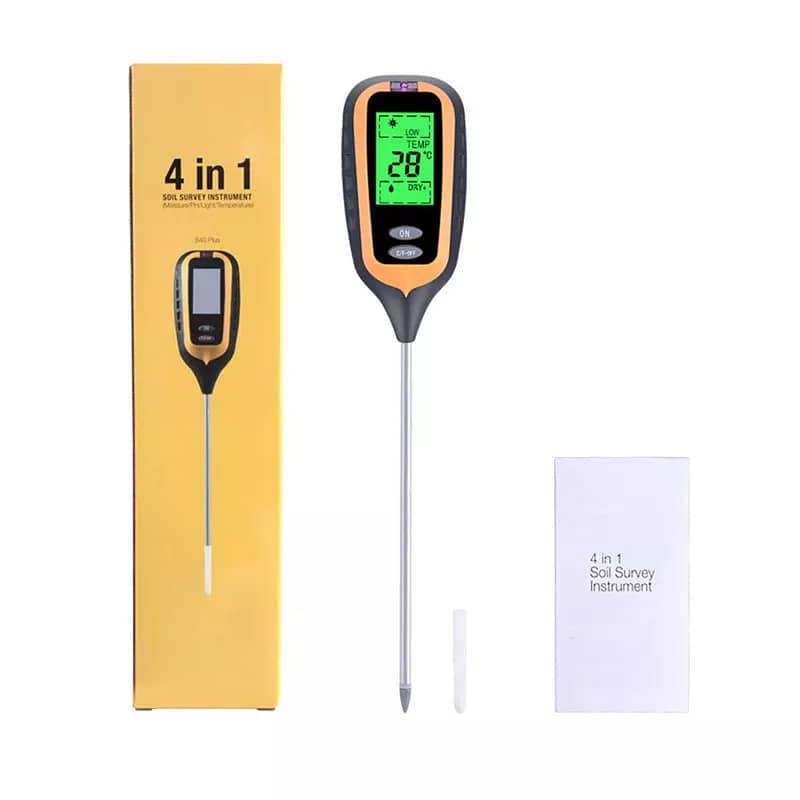 Soil PH Meter 4 In 1 Digital PH Meter Soil Moisture Temperature Meter 1