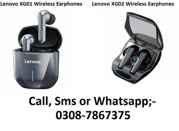 Lenovo Xg01 Xg02 Wireless Bluetooth gaming Earbuds XG 01 02 