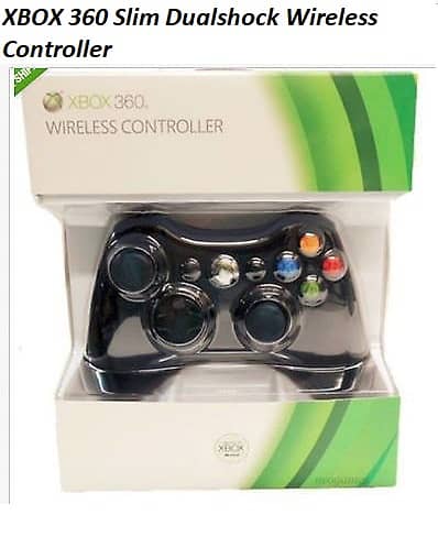 XBOX360 WIRED WIRELESS GAME PAD DUAL SHOCK BLACK XBOX 360 Controller 3