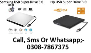 SAMSUNG HP USB SUPER DRIVE 3.0 External DVD ROM RE WRITABLE Laptop PC