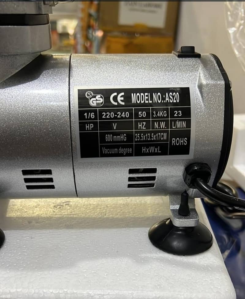 Laboratory Vacuum Pump As20 Oil less Vacuum Pump 20-23L/Min Electric 3