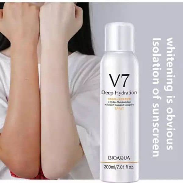 New) BioAqua V7 Deep Hydration Whitening Spray 200-ML 6